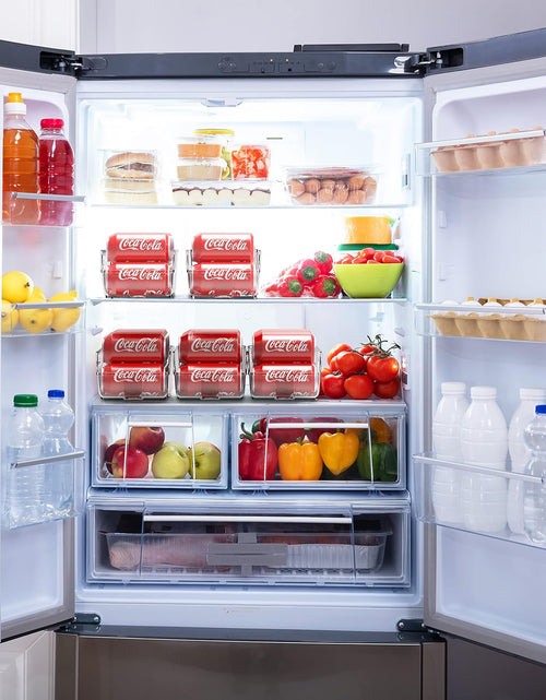 Load image into Gallery viewer, Soda Can Organizer for Refrigerator/Pantry, Clear, Set of 4
