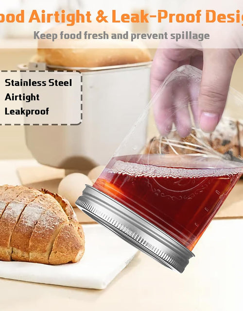 Load image into Gallery viewer, 6 Pack Glass Mason Canning Jars with Metal Airtight Lids and Bands Containers for Fruit Storage,16 oz
