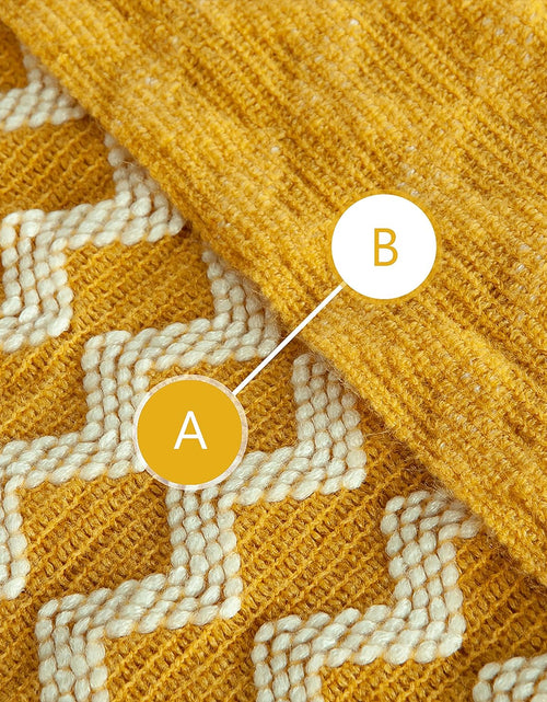 Load image into Gallery viewer, Acrylic Knitted Throw Blanket, Lightweight and Soft Cozy Decorative Woven Blanket with Tassels, 51x67 Inches, Mustard Yellow
