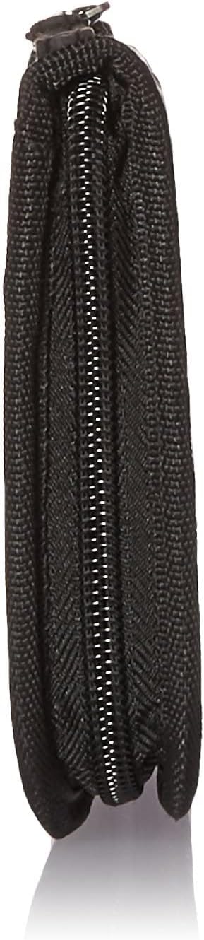 RFID Zip Close Travel Wallet, Black, One Size