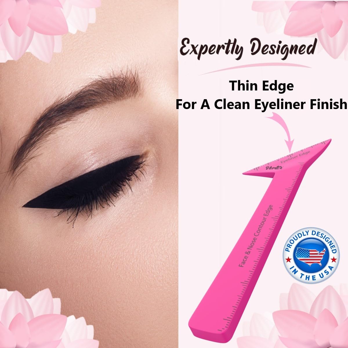 Eyeliner Stencils Pencil Liquid Waterproof Tool For Liner Makeup Brush Pen Stamp