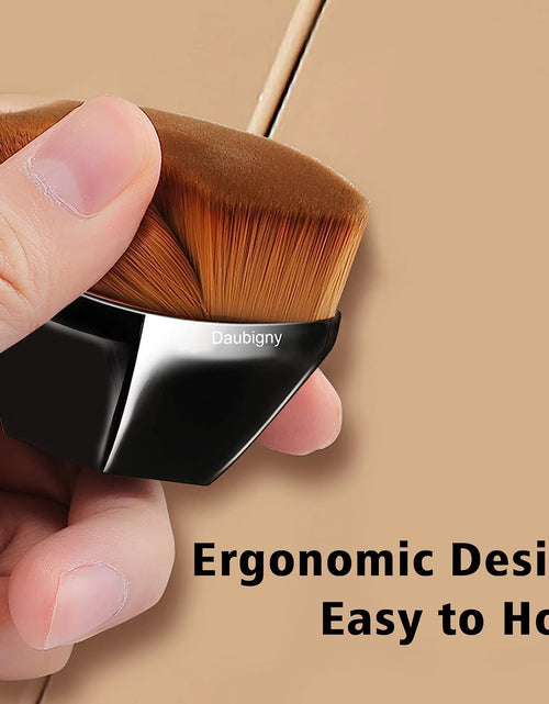 Load image into Gallery viewer, Kabuki Hexagon Face Blush Liquid Powder Foundation Brush for Blending Liquid, Black

