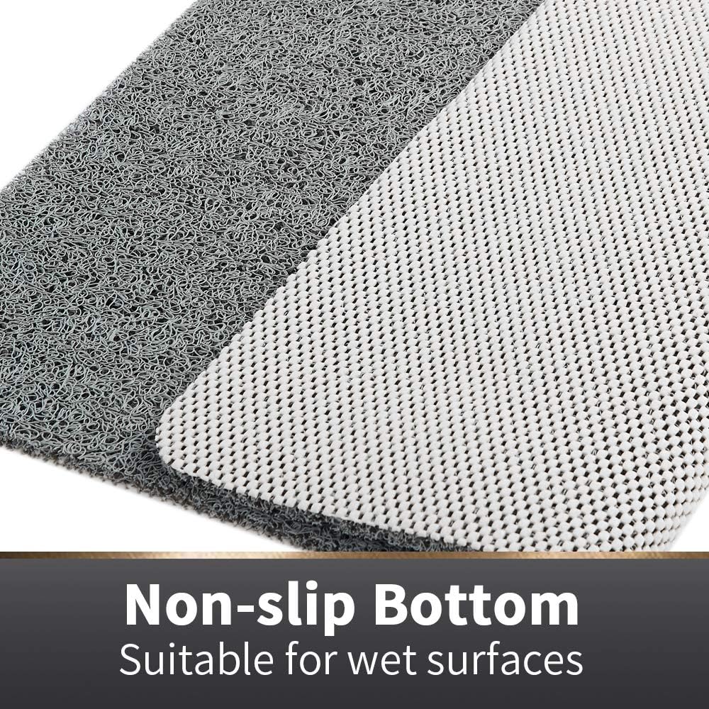 Non Slip Comfort Bathtub Mats with Drain 24x16Inch