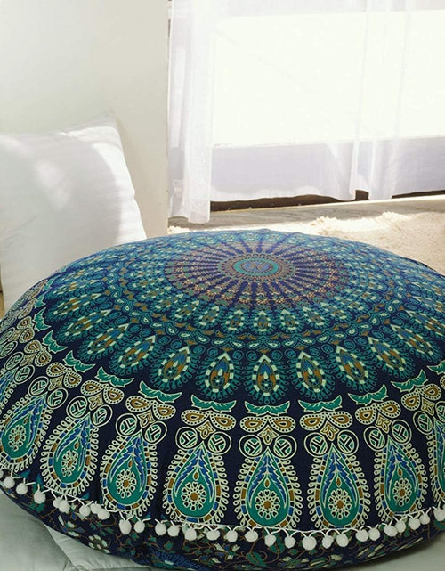 Load image into Gallery viewer, Large Hippie Mandala Floor Pillow Cover ( 32 Inches)
