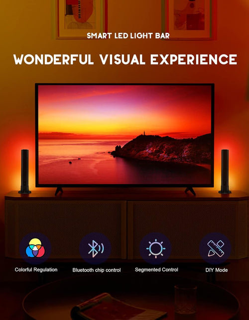 Load image into Gallery viewer, RGB Light Bars, Smart Light Bar with Scene Modes and Music Modes, Ambient Lighting TV Backing, RGB
