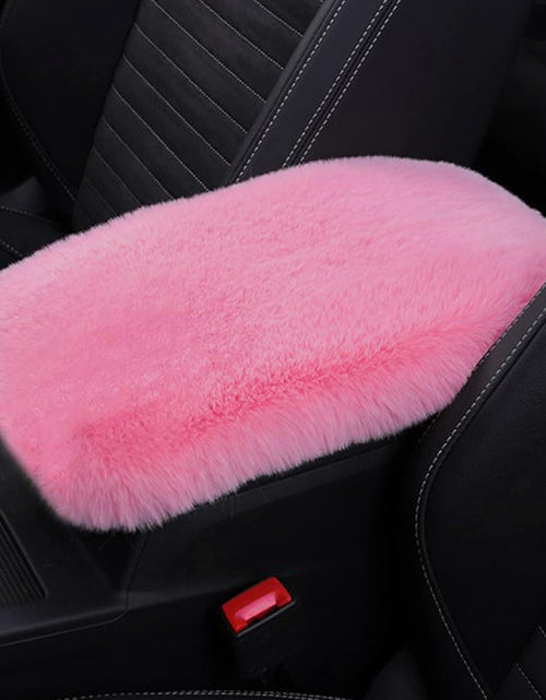 Load image into Gallery viewer, 6pcs/Set Soft Fluffy Faux Wool Steering Wheel Cover &amp; Seatbelt Shoulder
