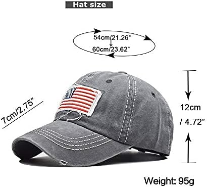 Ponytail Hat for Women American-Flag Pony Tail Caps High Bun