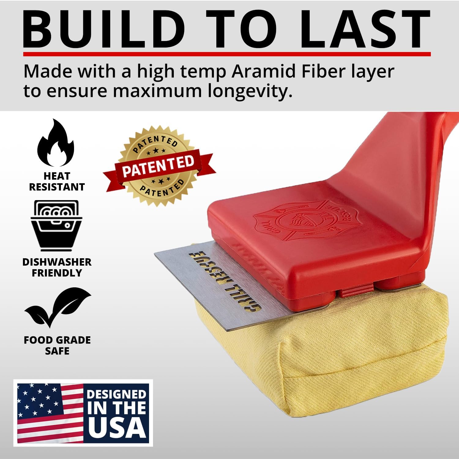 BBQ Replaceable Scraper Cleaning Head, Bristle Free Barbecue Cleaner (Grill Brush)