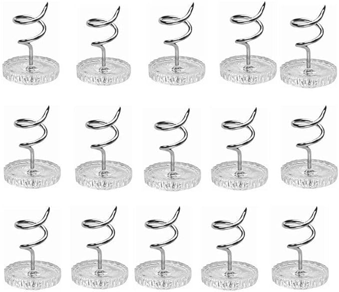 50 Pcs Upholstery Tacks Headliner Pins Clear Heads Twist Pins , Clear