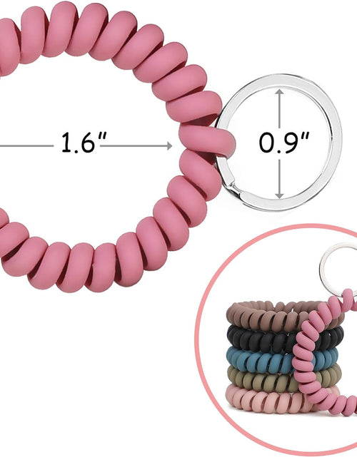 Load image into Gallery viewer, 6PCS Stretchable Wristband Wristlet Keychain Wrist Key Chain Wristlet
