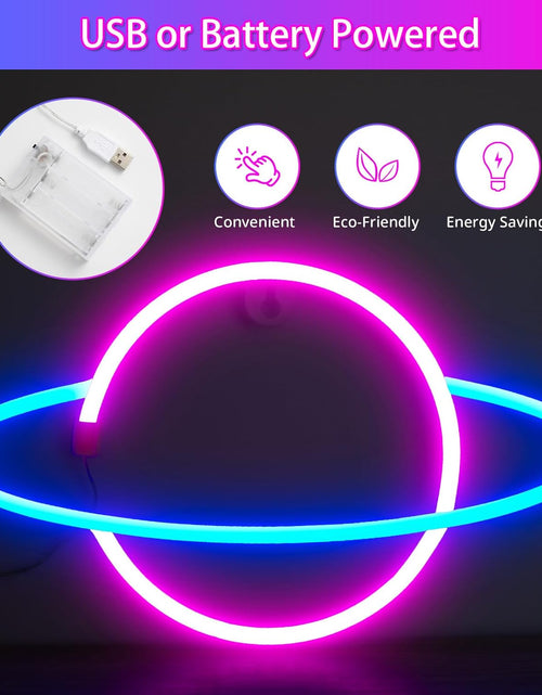 Load image into Gallery viewer, Bright LED Planet Neon Lights, USB or Battery Powered Planet Neon Signs for Wall Decor
