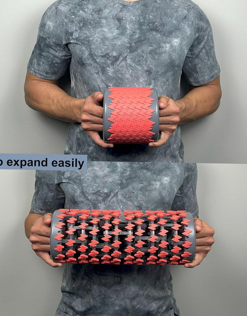 Load image into Gallery viewer, Collapsible Foam Roller for Exercise and Recovery (13 Inches), Easily Portable at 5.5 inches (Red)
