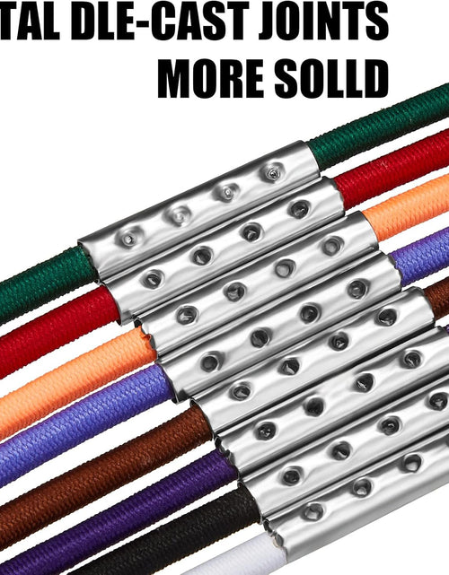 Load image into Gallery viewer, 8 Pieces 3.28 Ft Trash can Bands Large Rubber Bands Garbage Can Bag Holder 13-30 Gallon Garbage Can, 8 Colors
