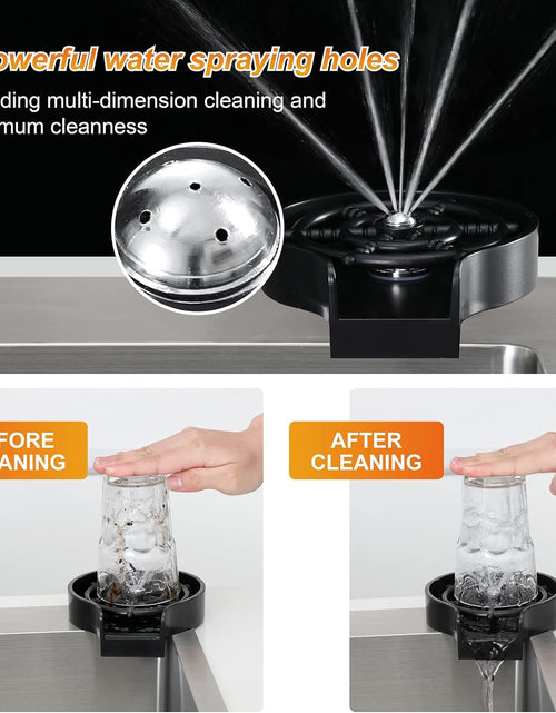 Load image into Gallery viewer, Glass Rinser,Kitchen Aink Faucet Bottle Washer, Cleaner Accessories
