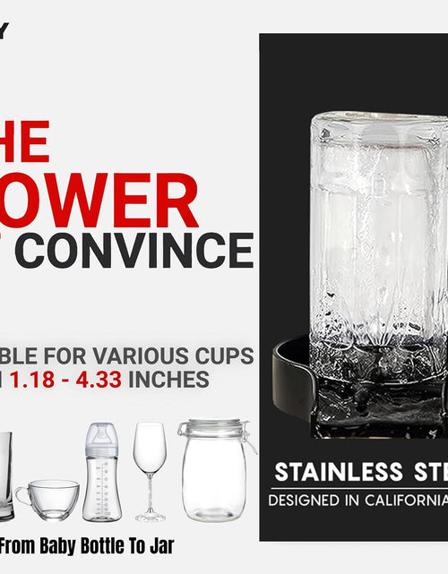 Load image into Gallery viewer, Automatic Glass Rinser - Powerful Cup Washer for Kitchen Sink, Stainless Steel Baby Bottle Cleaner Sinks Attachment
