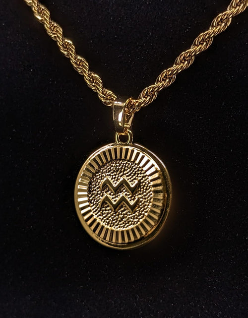 Load image into Gallery viewer, Gold Zodiac Necklace (Unisex)
