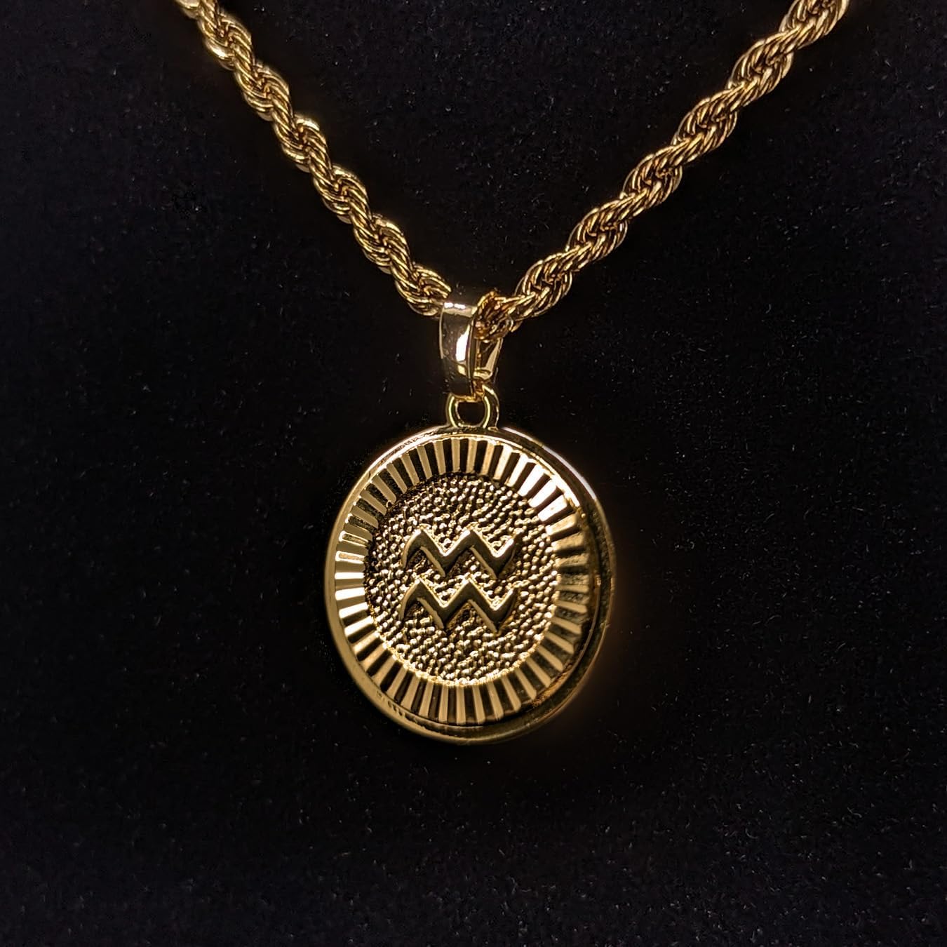 Gold Zodiac Necklace (Unisex)