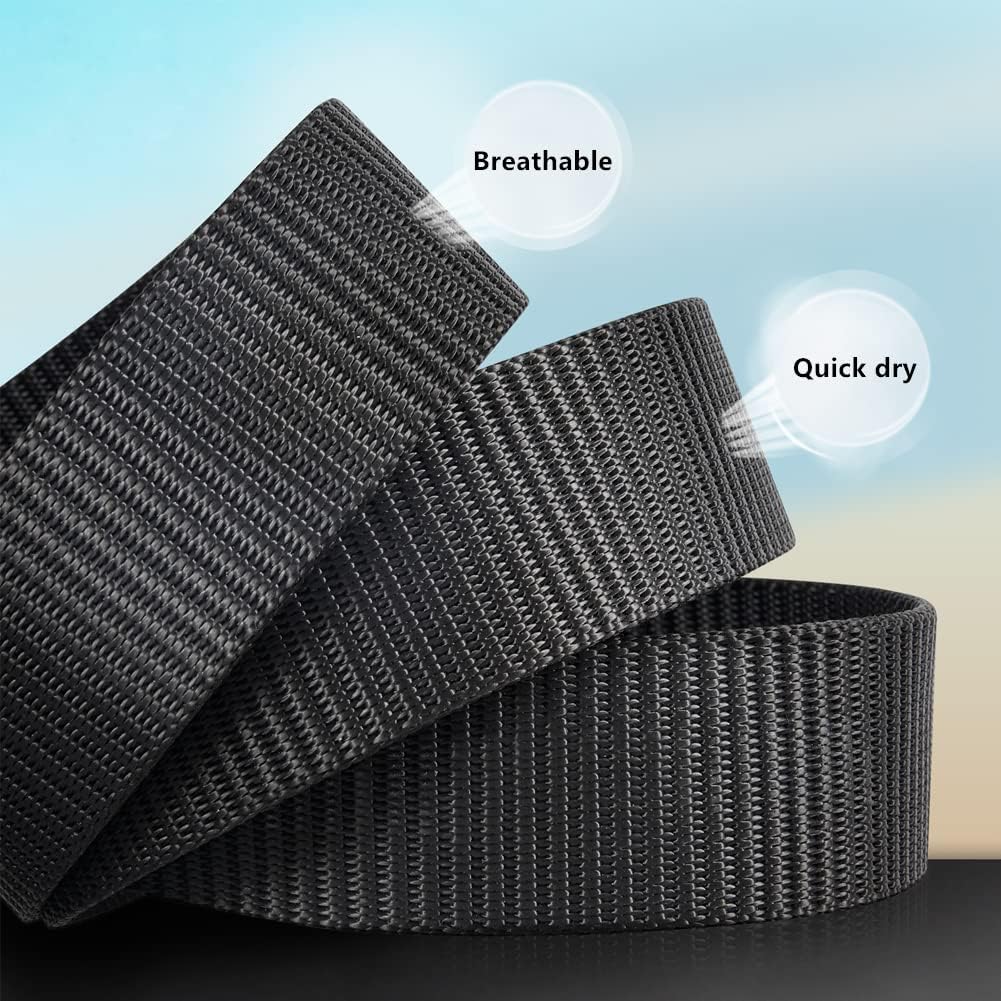 8 Pack Nylon Military Tactical Plastic Buckle Belt Webbing Canvas Outdoor Web Belt