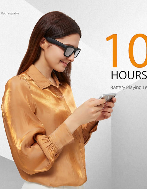 Load image into Gallery viewer, Smart Glasses,Polarized Sunglasses with Bluetooth Speaker,Athletic/Outdoor UV Protection and Voice Control,Unisex (Grey Lens)
