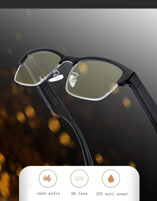 Load image into Gallery viewer, New Wireless Bluetooth Glasses,Smart Audio Glasses,Men&#39;s/Women&#39;s Indoor And Outdoor Entertainment Smart Glasses (silver,clear)
