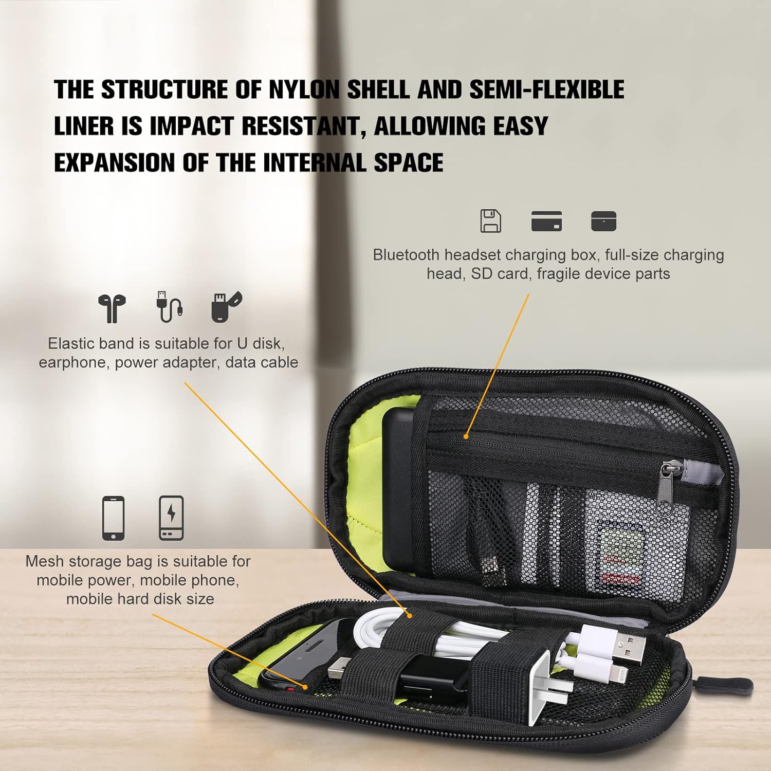 Electronic Organizer Travel Universal Accessories Storage Bag Portable
