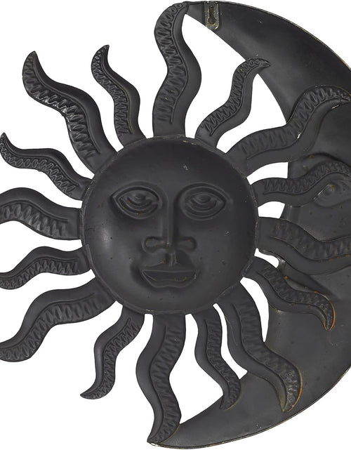 Load image into Gallery viewer, Metal Sun Moon Wall Decor Discounted Wall Art, 21&quot; x 1&quot; x 20&quot;
