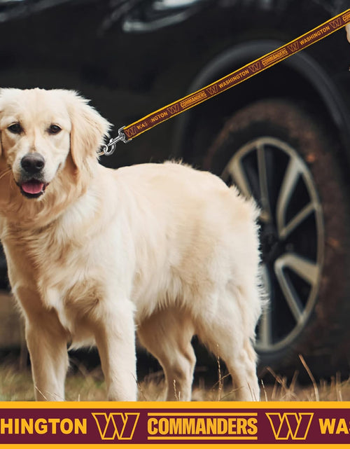 Load image into Gallery viewer, NFL PET Leash Washington Commanders Dog Leash, Medium Football Team Leash for Dogs &amp; Cats
