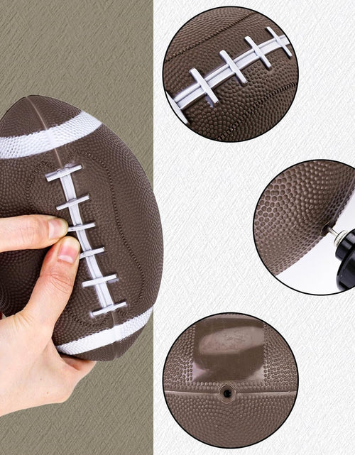 Load image into Gallery viewer, 6PCS Mini Inflatable Football, Small Football with Pump 6.3inch Ball Toys for Kids
