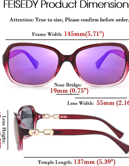 Load image into Gallery viewer, Vintage Square Polarized Sunglasses for Women UV400 Travel Driving Fashion Arcuate Sunglasses
