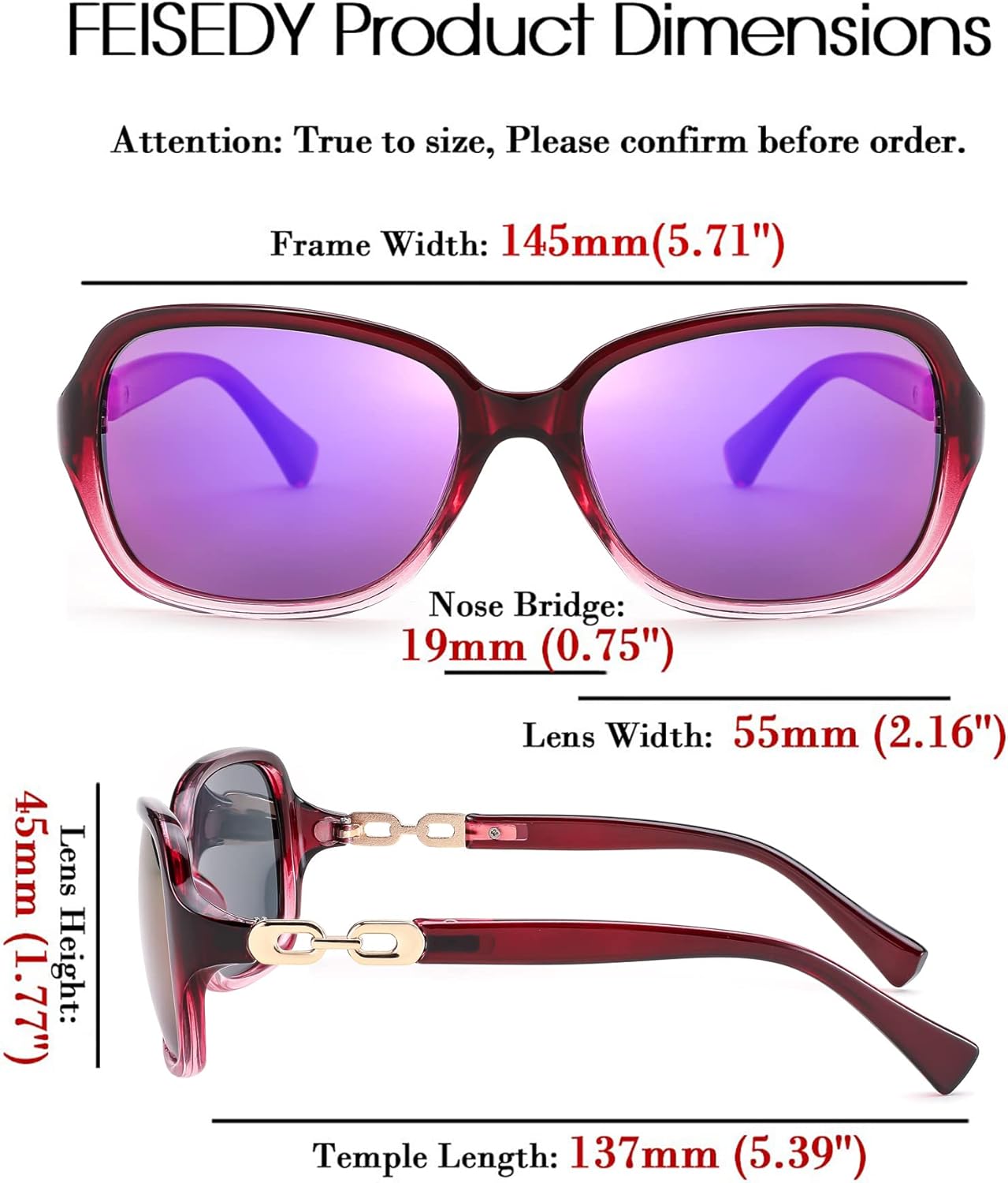 Vintage Square Polarized Sunglasses for Women UV400 Travel Driving Fashion Arcuate Sunglasses