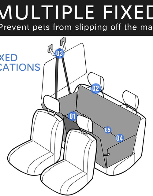Load image into Gallery viewer, Dog Car Seat Cover for Back Seat, Waterproof Nonslip Dog Seat Covers for Cars with Mesh Window,Scratchproof Pet Car Seat Protector
