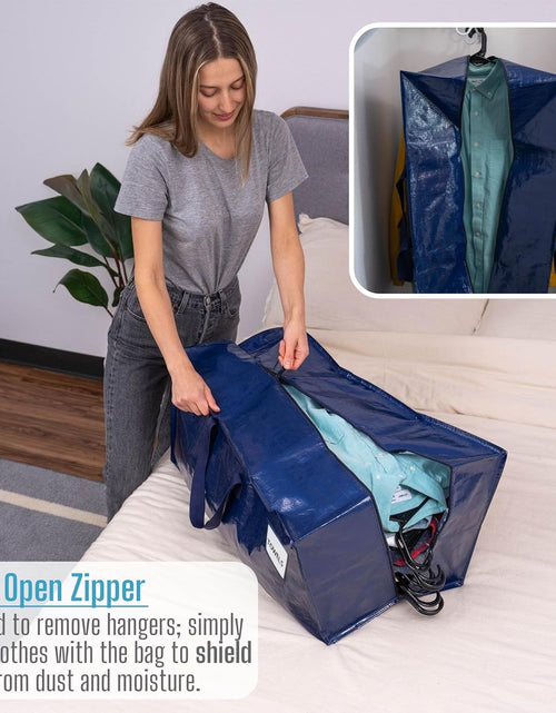 Load image into Gallery viewer, 6 Pack Moving Bags w/Backpack Straps, Moving Boxes &amp; Storage Bins Alternative, Packing Supplies, Camping Accessories
