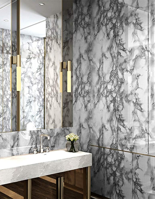 Load image into Gallery viewer, Marble Kitchen Countertop Peel and Stick Wallpaper Table Desk Furniture Counter Top Covers 15.8x78.8 in
