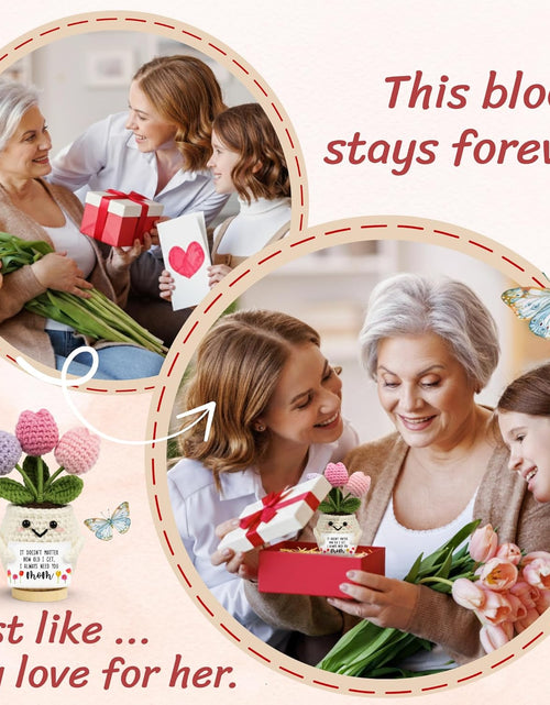 Load image into Gallery viewer, Mother’s Day Christian Gift Set – Church Bulk Keychains with Prayer Cards ( FREE Knitted Inspirational Positive Tulip )
