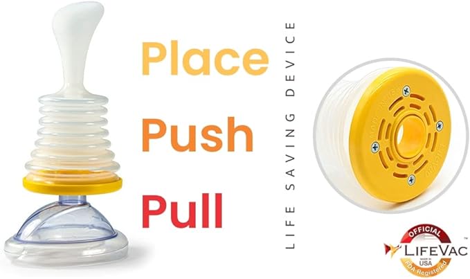 Portable Suction Rescue Device, First Aid Kit for Kids and Adults, Portable Airway Suction Device for Children and Adults