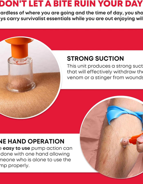 Load image into Gallery viewer, First Aid Snake Bite Venom Extractor Kit Latex Free
