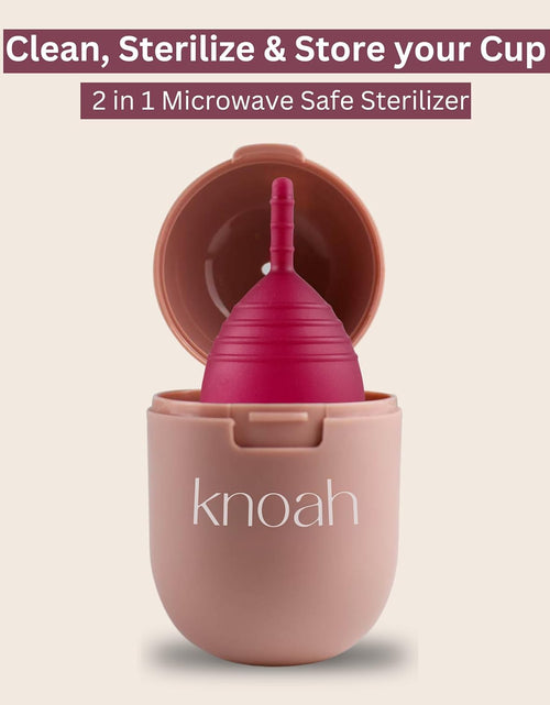 Load image into Gallery viewer, Menstrual Cup with Sterilizing Cup - Reusable, Easy to Use, Small Size
