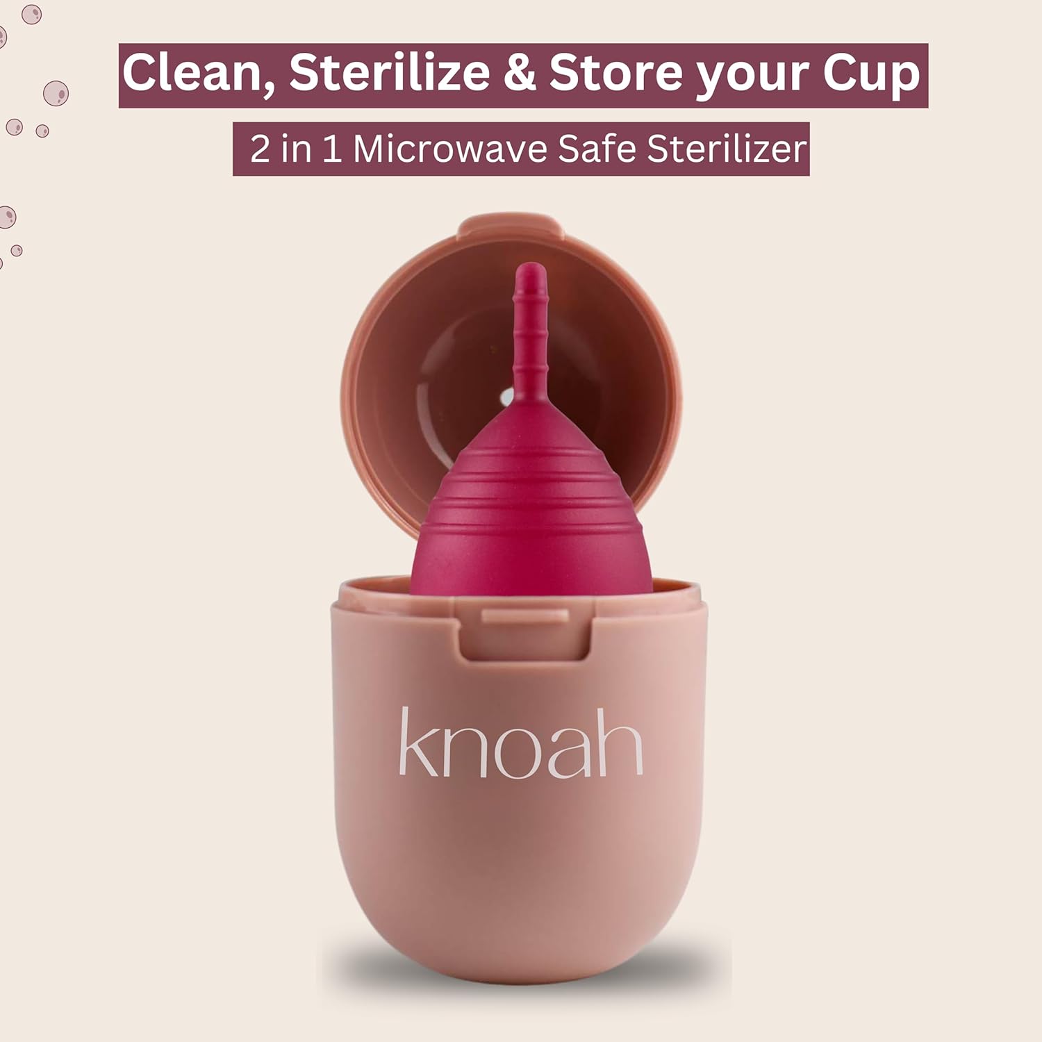 Menstrual Cup with Sterilizing Cup - Reusable, Easy to Use, Small Size