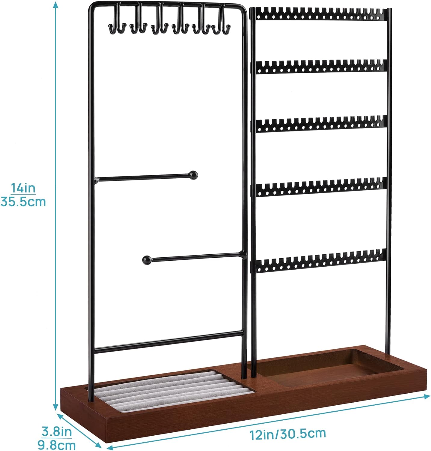 Jewelry Holder Organizer Stand Tree for Earring Necklace Ring Bracelets Display and Storage