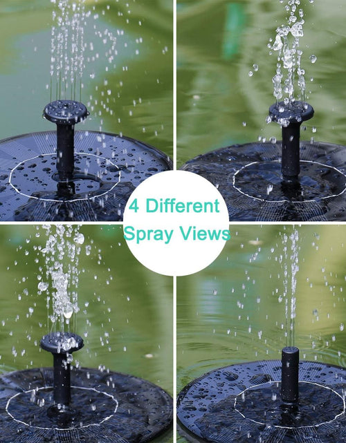 Load image into Gallery viewer, New Upgraded Mini Solar Powered Fountain Pump 1.5W Free Standing Solar Panel Kit
