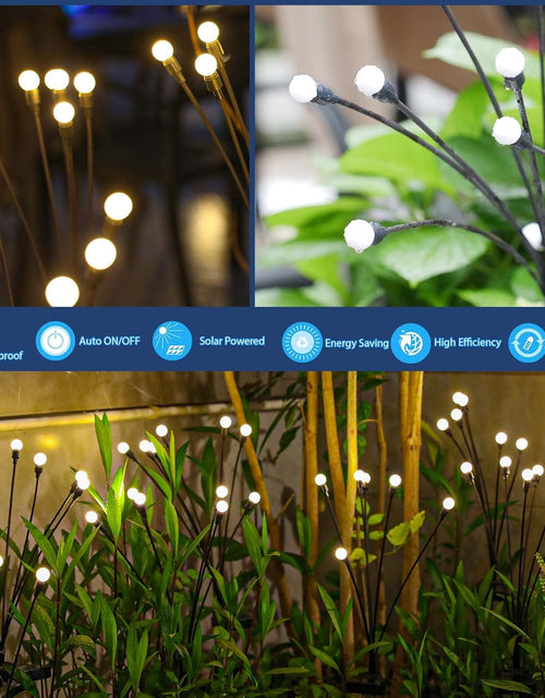 Load image into Gallery viewer, New Upgraded Solar Swaying Light, Sway by Wind, Solar Outdoor Lights, Warm White (2 Pack)

