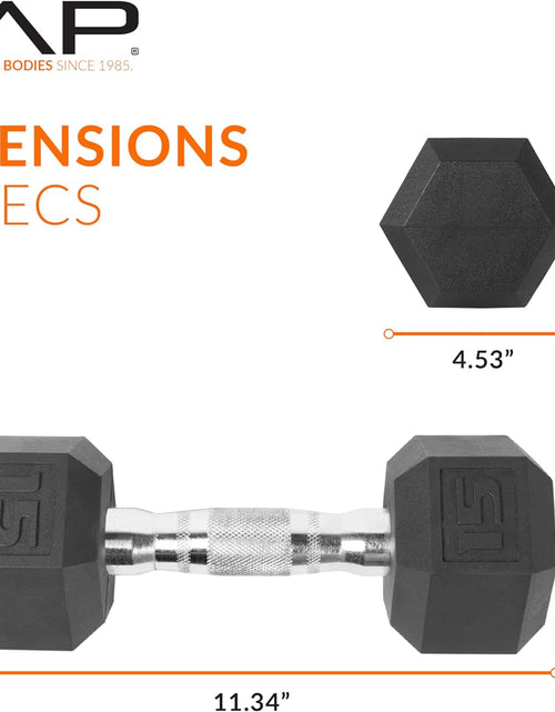 Load image into Gallery viewer, Barbell Coated Dumbbell Weight, Chrome Handle, 15 lb
