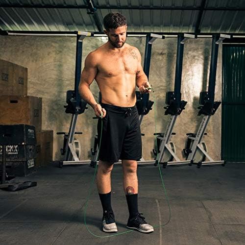 Nation Adjustable Speed Jump Rope For Men, Women & Children, Black