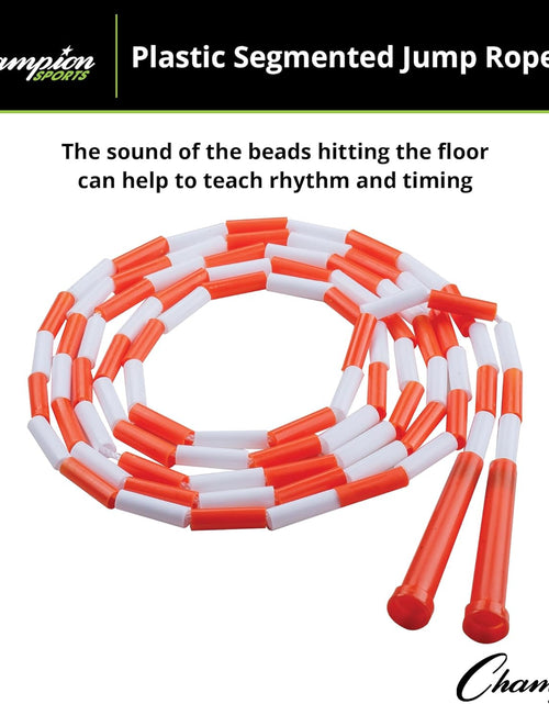 Load image into Gallery viewer, Classic Plastic Segmented Beaded Jump Ropes for Kids to Adults, 10 Feet
