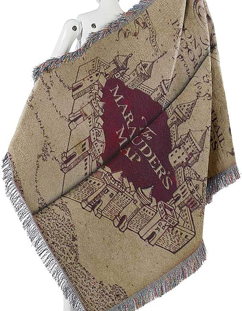 Load image into Gallery viewer, Northwest Woven Tapestry Throw Blanket, 48&quot; x 60&quot;, Marauders Map
