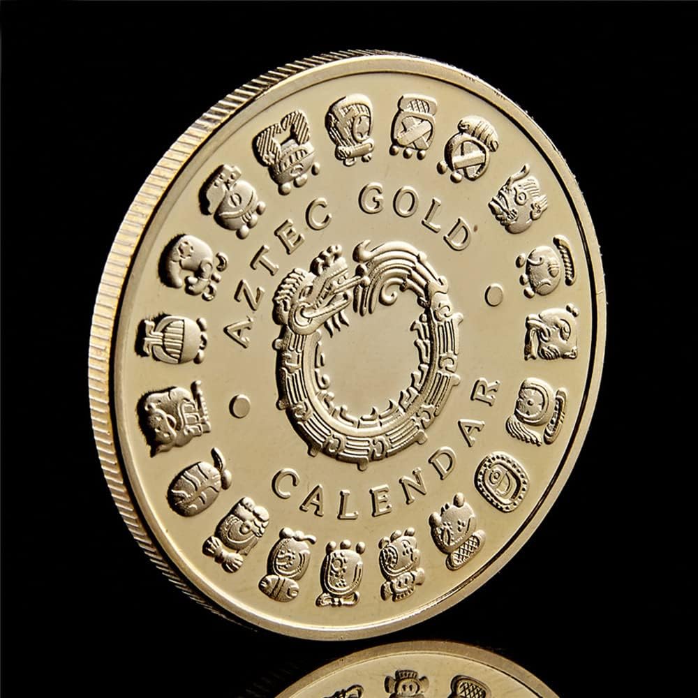 Mexico Mayan Aztec Calendar Art Prophecy Culture Challenge Coin Collectibles