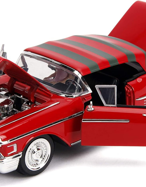 Load image into Gallery viewer, 1:24 Nightmare - &#39;57 Cadillac W/Figure, Red, Standard, 26066
