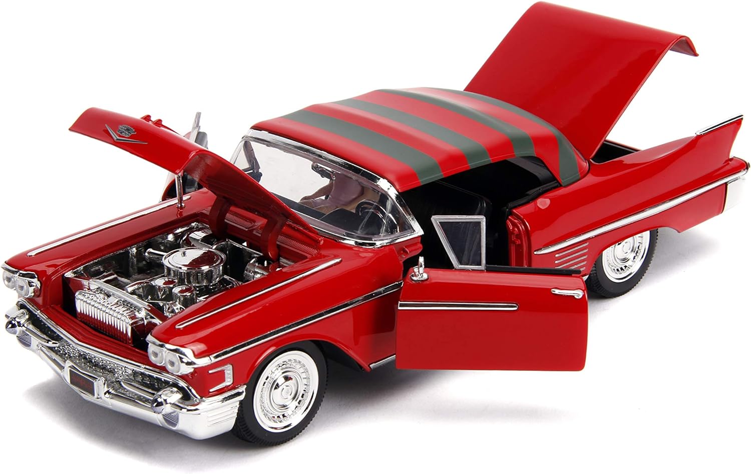1:24 Nightmare - '57 Cadillac W/Figure, Red, Standard, 26066