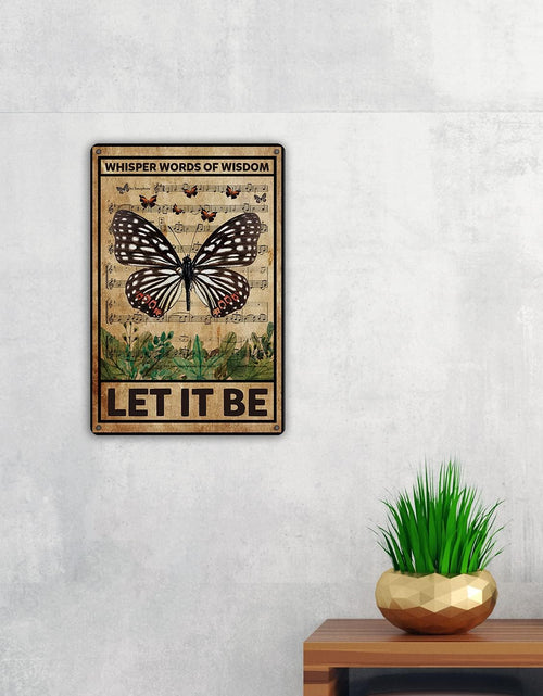 Load image into Gallery viewer, Let It Be The Beatles Metal Tin Sign Wall Decor Retro Whisper Words of Wisdom

