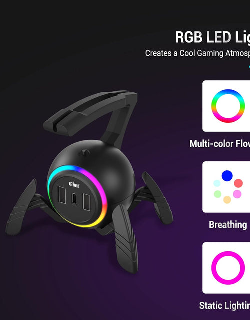 Load image into Gallery viewer, Mouse Bungee RGB Gaming Mouse Cord Holder Controller, USB Port Style Mouse Bungee
